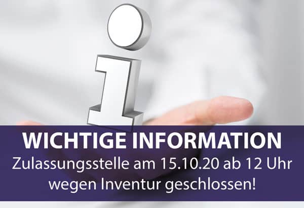 Info Zulassung